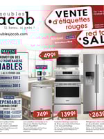 Circulaire ​Meubles Jacob - Vente d'étiquettes rouges