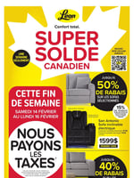 Circulaire Meubles Léon - Super Solde Canadien