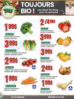 Circulaire TAU Marché d'alimentation Naturelle - Biologique