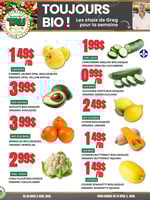 Circulaire TAU Marché d'alimentation Naturelle - Biologique