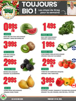 Circulaire TAU Marché d'alimentation Naturelle - Biologique