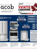 Circulaire ​Meubles Jacob - Vente Canadienne