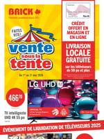 Circulaire Brick - Vente sous la tente