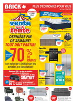 Circulaire Brick - Vente sous la tente