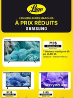 Circulaire Meubles Léon - Les meilleures Marques à Prix réduits Samsung