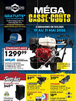 Circulaire Princess Auto - Méga Casse-coûts