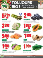 Circulaire TAU Marché d'alimentation Naturelle - Biologique