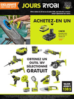 Circulaire Home Depot - Jours Ryobi