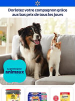 Circulaire Walmart - Promo pour Animaux