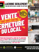 Circulaire Meubles Domon - Vente de fermeture, Lachine seulement