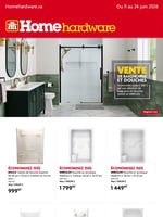 Circulaire Home Hardware - Vente de Baignoires et Douches