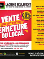 Circulaire Meubles Domon - Vente de fermeture, Lachine seulement