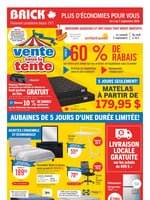 Circulaire Brick - Vente sous la Tente