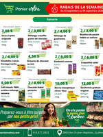Circulaire Panier Extra
