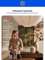 Circulaire Walmart - Prêt pour l'Automne