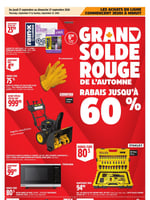 Circulaire Canadian Tire - Grand Solde Rouge de l'Automne