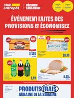 Circulaire Club Entrepôt