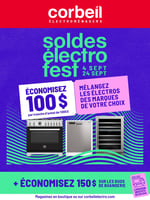 Circulaire Corbeil Électroménagers