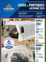 Circulaire Canac - Abris et Portiques Automne 2025