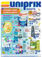 Circulaire Uniprix - Santé