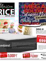 Circulaire Maison Rice - Matelas - Méga Soldes d'Après Noël