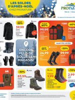 Circulaire Pronature - Les Soldes d'Après-Noël