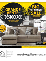 Circulaire Meubles Gilles Émond - Grande Vente de Déstockage