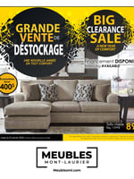 Circulaire Meubles Mont-Laurier - Grande Vente de Déstockage
