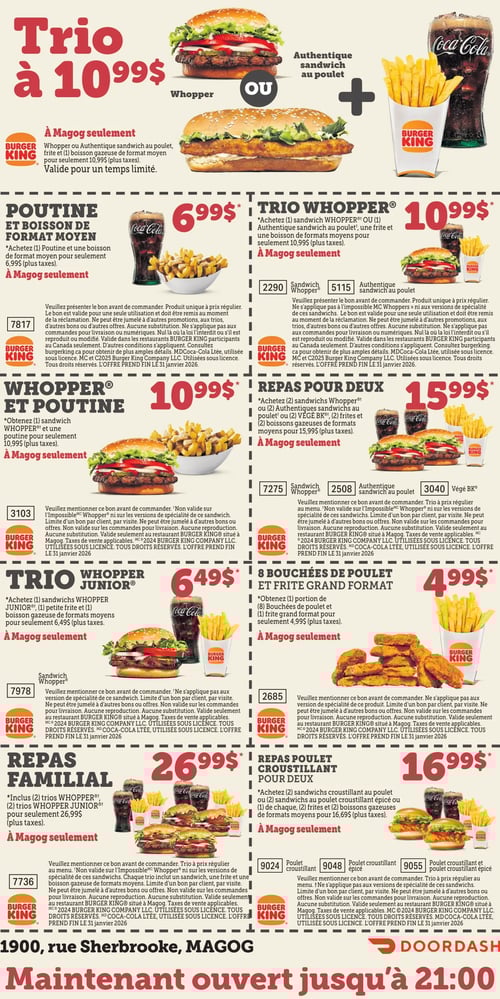 Circulaire Burger King - Restaurant - Page 1