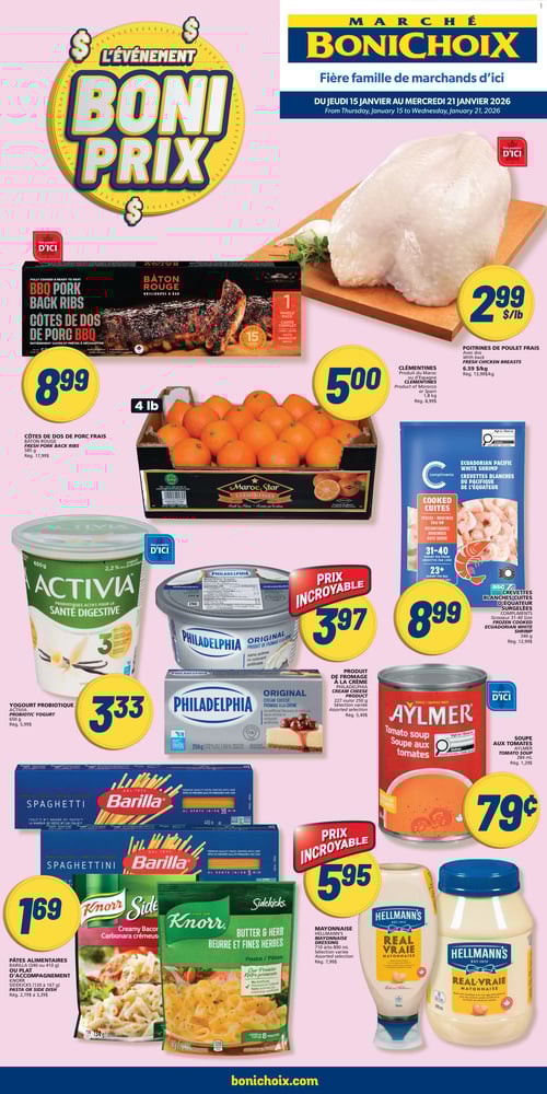 Circulaire Marché Bonichoix - Page 1