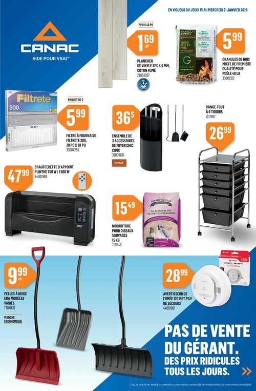 Circulaire Canac - Page 1
