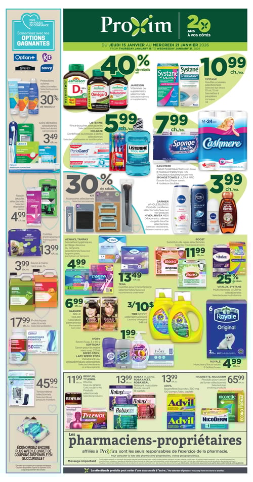 Circulaire Proxim - Page 1