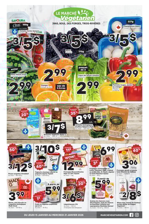 Circulaire Marché Végétarien - Page 1