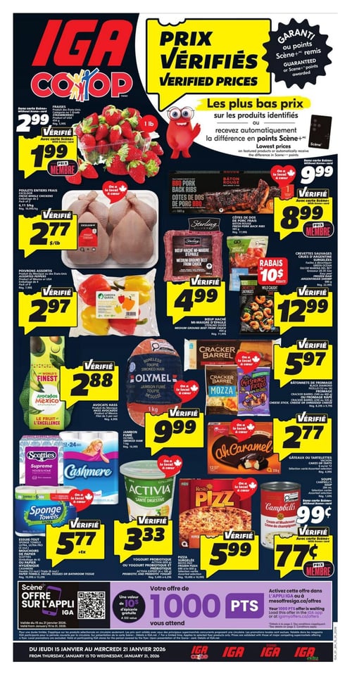 Circulaire IGA Coop Nouveau Brunswick - Page 1