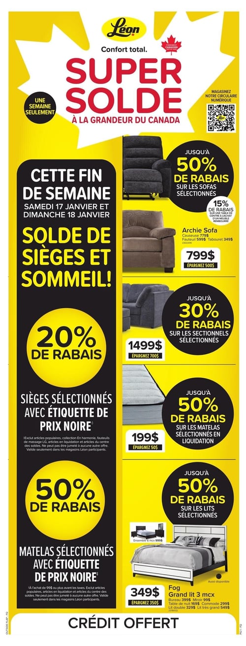 Circulaire Meubles Léon - Page 1