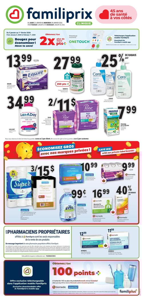 Circulaire Familiprix - Clinique - Page 1