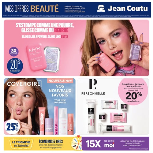 Circulaire Jean Coutu - Mes Offres Beauté - Page 1