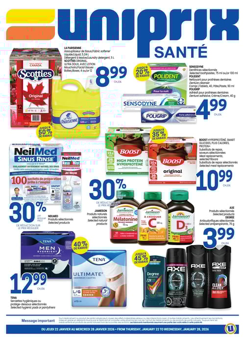 Circulaire Uniprix - Santé - Page 1