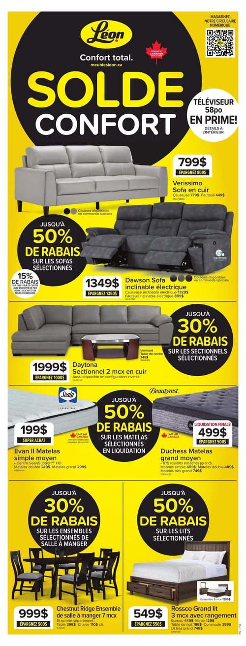 Circulaire Meubles Léon - Solde Confort - Page 1