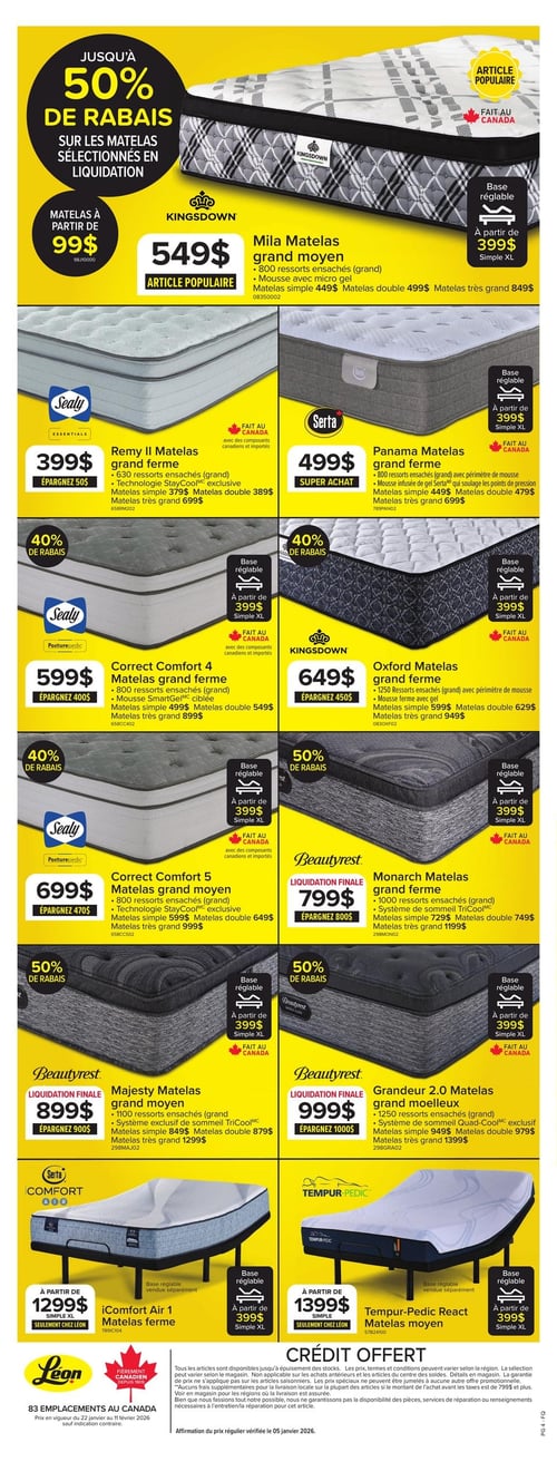 Circulaire Meubles Léon - Solde Confort - Page 4