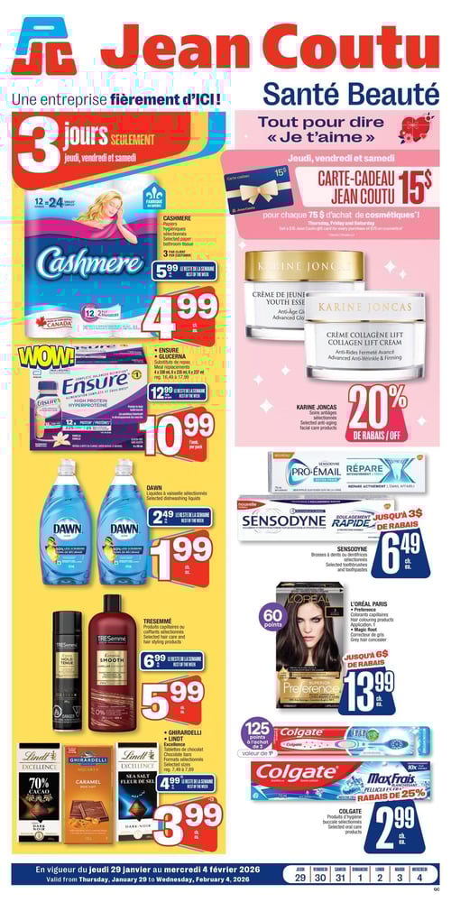 Circulaire Jean Coutu - Santé Beauté - Page 1