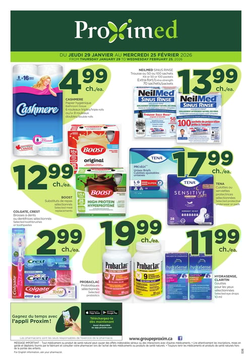 Circulaire Proxim - Proximed - Page 1