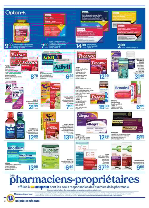 Circulaire Uniprix - Santé - Page 2