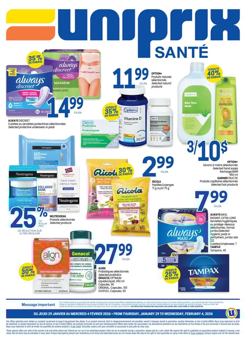 Circulaire Uniprix - Santé - Page 4