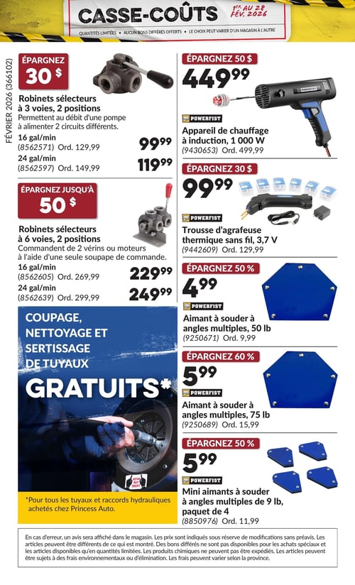 Circulaire Princess Auto - Casse-Coûts - Page 16