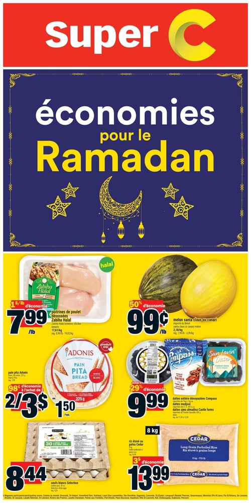 Circulaire Super C - Économie pour le Ramadan - Page 1