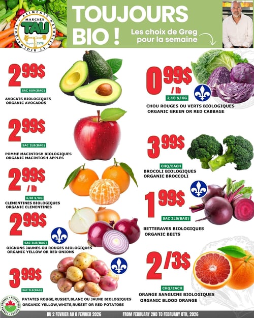 Circulaire TAU Marché d'alimentation Naturelle - Biologique - Page 1