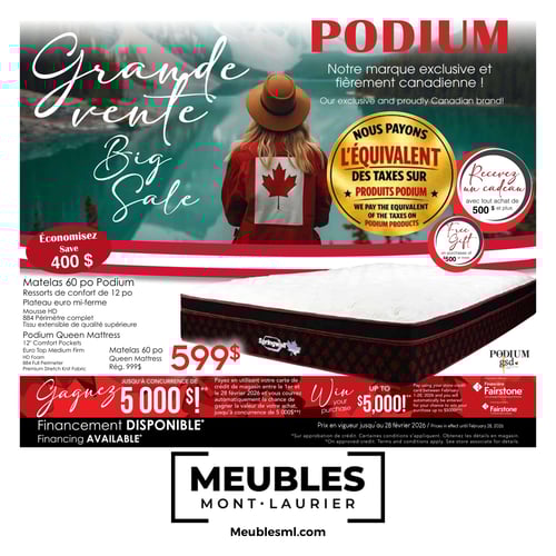 Circulaire Meubles Mont-Laurier - Grande Vente - Page 1