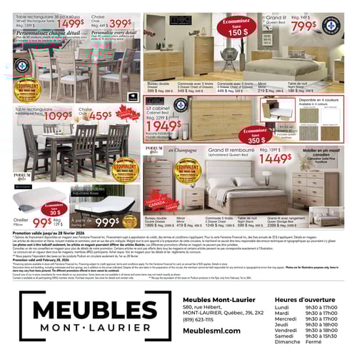Circulaire Meubles Mont-Laurier - Grande Vente - Page 4