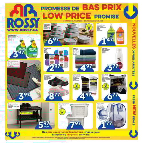 Circulaire Rossy - Promesse de bas prix - Page 1